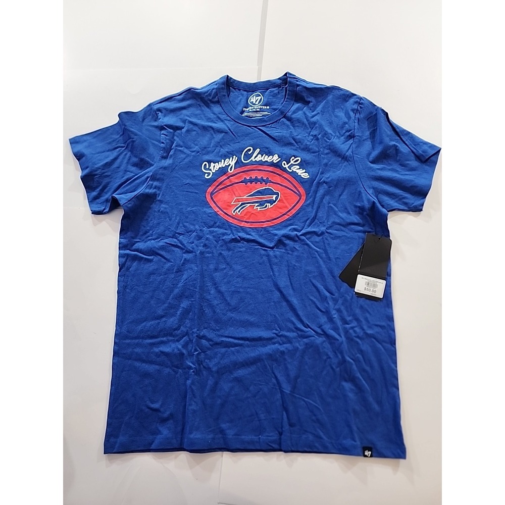 NWT '47 Buffalo Bills Stoney Clover Lane T Shirt Sz XL Blue
